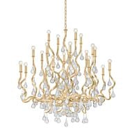 Aveline 20-Light Chandelier in Gold Leaf