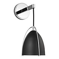 Norman 1-Light Bathroom Vanity Light Sconce in Chrome