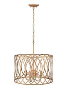 Arelyn 4-Light Pendant in Painted Modern Gold