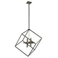 Kichler Cartone 8 Light Pendant in Olde Bronze