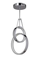 Craftmade Anillo 2 Light 9 Inch Pendant Light in Chrome