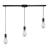 Menlow Park 3-Light Pendant in Oiled Bronze