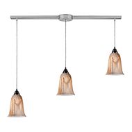 Granite 3-Light Pendant in Satin Nickel