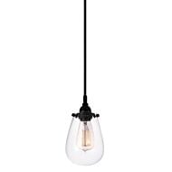 Sonneman Chelsea 4.5 Inch Pendant in Satin Black Finish