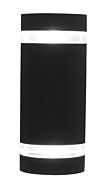 DVI Summerside Outdoor 2-Light Outdoor Wall Sconce in Black