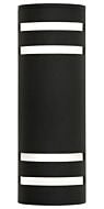 DVI Summerside Outdoor 2-Light Outdoor Wall Sconce in Black