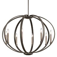 Kichler Elata 8 Light Drum Pendant in Olde Bronze