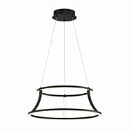 Cadoux 1-Light LED Chandelier in Black