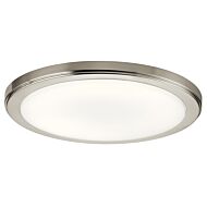 Zeo LED Flush Mount Ceiling Light in Brushed Nickel