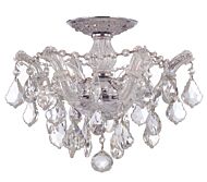 Crystorama Maria Theresa 3 Light 14 Inch Ceiling Light in Polished Chrome with Clear Spectra Crystals