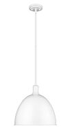 Z-Lite Sawyer 1-Light Pendant Light In Satin White