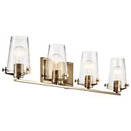 Alton 4-Light Bathroom Vanity Light in Champagne Bronze