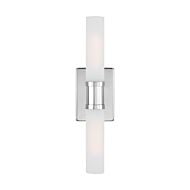 Keaton 2-Light Bathroom Vanity Light in Chrome