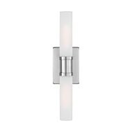 Keaton 2-Light Bathroom Vanity Light in Brushed Nickel