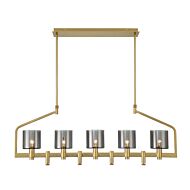 Decato 5-Light Chandelier in Brushed Gold