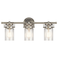 Kichler Brinley 3 Light Bathroom Vanity Light in Brushed Nickel