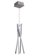 Craftmade Pinnacle 5 Light Modern Chandelier in Chrome