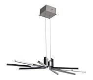 Craftmade Pinnacle 9 Light 36 Inch Modern Chandelier in Chrome