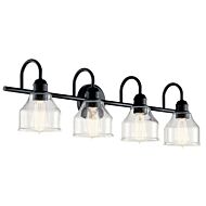 Avery 4-Light Bathroom Vanity Light in Black