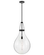 Eloise 1-Light Large Pendant in Black