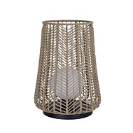 Elice 1-Light Outdoor Portable Lamp in Brown