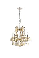 Maria Theresa 6-Light Pendant in Golden Teak