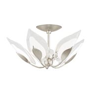 Blossom 5-Light Semi-Flush Mount in Silver Leaf