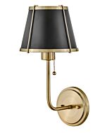 Clarke 1-Light Sconce in Warm Brass