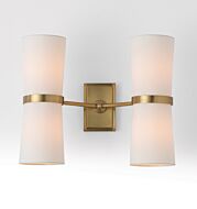 Inwood 4-Light Wall Sconce in Antique Brass