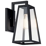 Delison 1-Light Outdoor Wall Mount in Black