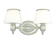 Hudson Valley Richmond 2 Light Bathroom Vanity Light in Polished Nickel