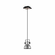 Barnstaple 1 Light 6.89 inch Distressed Zinc and Black Mini Pendant Ceiling Light