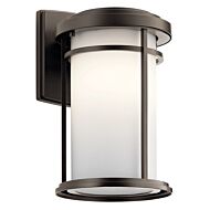 Toman 1-Light LED Outdoor Wall Mount in Olde Bronze