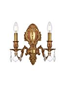 Monarch 2-Light Wall Sconce in French Gold