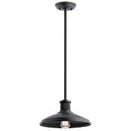 Kichler Allenbury 12 Inch Outdoor Pendant in Textured Black