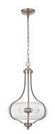 Craftmade Serene 2 Light 24 Inch Pendant Light in Brushed Polished Nickel