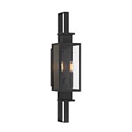 Ascott 2-Light Outdoor Wall Lantern in Matte Black