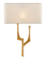 Bodnant 1-Light Wall Sconce in Antique Gold Leaf