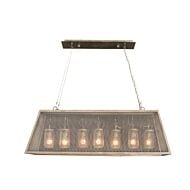 Kalco Highland 7 Light 44 Inch Pendant Light in Country Iron