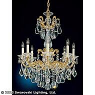 La Scala 8-Light Chandelier in Heirloom Gold