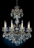 La Scala 8-Light Chandelier in Heirloom Gold