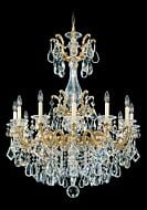 La Scala 12-Light Chandelier in Heirloom Gold