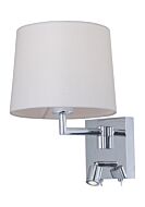 Maxim Hotel Wall Sconce in Polished Chrome