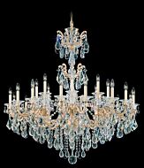 La Scala 24-Light Chandelier in Heirloom Gold