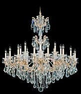 La Scala 24-Light Chandelier in French Gold