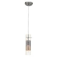 Spartan 1-Light LED Pendant in Brushed Steel