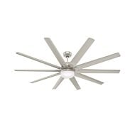 Overton 2-Light 72" Ceiling Fan in Matte Nickel