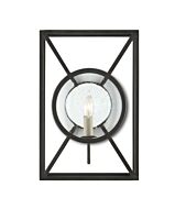 Currey & Company 15 Inch Beckmore Black Wall Sconce in Old Iron