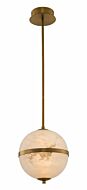 Kalco Canterbury Mini Pendant in Winter Brass