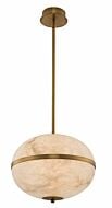 Kalco Canterbury Pendant Light in Winter Brass